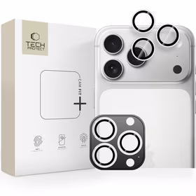 Tech-Protect Camring Fit+ kameras vāciņš, paredzēts iPhone 14 Pro / Max / 15 Pro / Max / 16 Pro / Max / 17 Pro / Max – sudraba