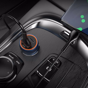 Automobiļa lādētājs Hoco USB A + USB C PD QC3.0 3A 20W Z46A safīra zils