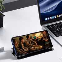 Clear View apvalks iPhone 16e atverams vāks - zils