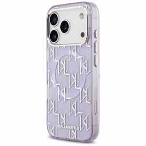 Karl Lagerfeld IML KL Monogramma Magnētiskais apvalks iPhone 17 Pro - violets
