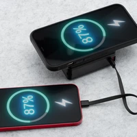 FORCELL F-ENERGY daudzfunkcionāls lādētājs 45W 6in1 ar USB A un USB C ligzdām, portatīvais lādētājs 15000mAh un bezvadu uzlāde 15W