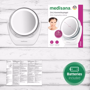 Medisana CM 835 2in1 kosmētiskais spogulis ar LED apgaismojumu
