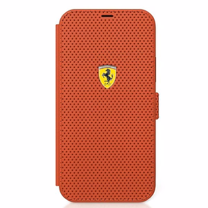 Ferrari FESPEFLBKP12SRE iPhone 12 mini 5.4" красный/красный книжка On Track Perforated