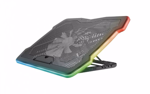 TRUST GXT1126 AURA RGB portatīvā datora dzesēšanas paliktnis