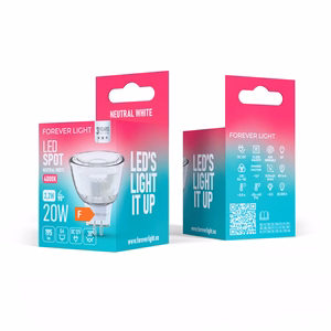 Forever Light LED Bulb G4 MR11 38° 2.2W 195lm 4000K 12V stikls class F