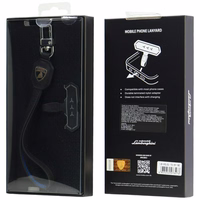 Uniwersalna smycz Lamborghini D1 Leather Handstrap zils