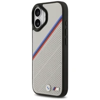 BMW M Tricolor Metal Logo MagSafe viedtālruņa apvalks iPhone 17 - pelēks