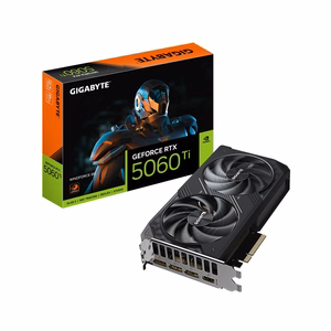 GIGABYTE GeForce RTX 5060 Ti WINDFORCE 8G Videokarte - 8GB GDDR7, 128bit, PCI-E 5.0, 2572MHz Core Clock, 3 x DisplayPort, 1 x HDMI, GV-N506TWF2-8GD