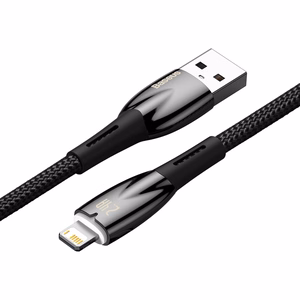 USB kabelis Lightning ierīcēm Baseus Glimmer Series, 2.4A, 2m (melns)