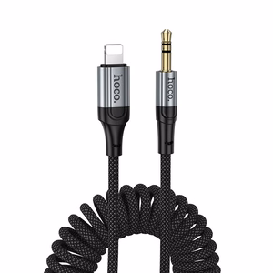 Kabel AUX Jack 3,5 mm do Lightning Hoco 1,5 m UPA33A melns