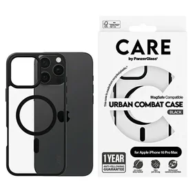 CARE by PanzerGlass Flagship Urban viedtālruņa apvalks iPhone 16 Pro Max 6.9" Magnētiskais 1360