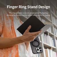 Rock Rotating Stand Soft Touch Series Magnētiskais Iphone 16 Pro zelta