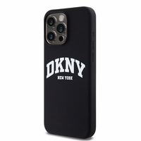 DKNY Liquid Silicone White Printed Logo MagSafe Viedtālruņa apvalks iPhone 14 Pro Max - melns (m)