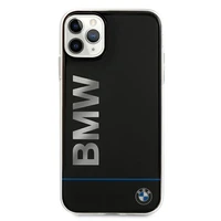 BMW Signature drukāts logotips iPhone apvalks iPhone 11 Pro - melns