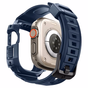 Spigen Rugged Armor Pro apvalks Apple Watch Ultra 1 / 2 (49mm) - jūras zila