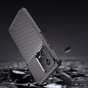Thunder Case viedtālruņa apvalks Xiaomi Redmi Note 12 Pro+ silikona bruņu apvalks melns