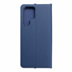 Viedtālruņa apvalks LUNA Book Carbon SAMSUNG S22 Ultra zils