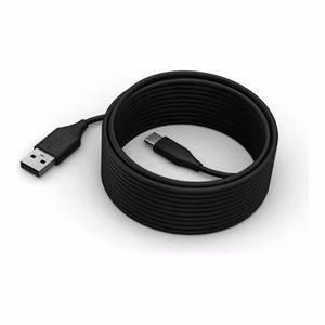 Lenovo ThinkSmart 40CLSCCB01 – кабель USB-C–USB-A, 5 м, чёрный