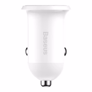 Baseus automašīnas lādētājs Grain Pro 2x USB 4,8A balts