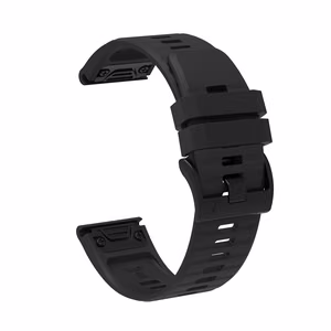 Silikona siksniņa Garmin Fenix 3 / 5X / 6X / 7X Pro - melna