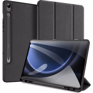 Dux Ducis Domo Samsung Galaxy Tab S9 FE apvalks ar statīvu - melns