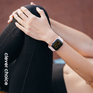 Crong Liquid siksniņa Apple Watch 38 / 40 / 41 / 42 mm, smilšu rozā
