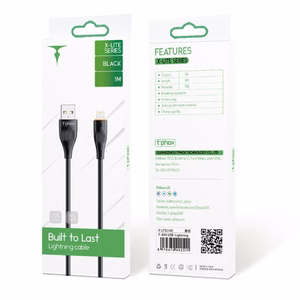T-PHOX KABELIS X-LITE LIGHTNING MELNS 1M 3A
