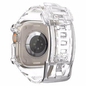 Spigen Rugged Armor Pro maciņš un siksniņa priekš Apple Watch Ultra 49 mm (caurspīdīgs)