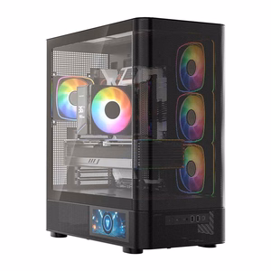 MODECOM Volcano AQ400 ARGB Midi melns