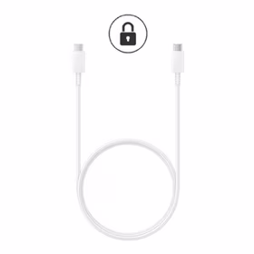 USB Kabelis Samsung EP-DN975BWE Note 10+ Balts "Type-C / Type-C" 100cm Original (5A)