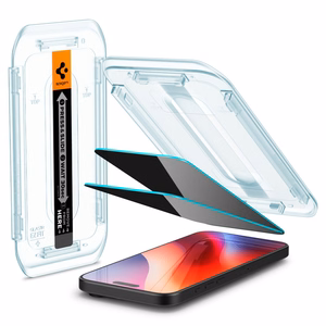 Spigen Glas.tR EZ Fit Privacy Закалённое стекло для iPhone 16 Pro / 17 / 17 Pro - 2 шт.