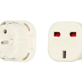 Lādētāja adapteris - Anglija-Polija - balts