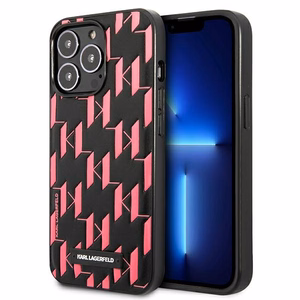 Karl Lagerfeld monogrammas plāksne iPhone 13 Pro / 13 6.1" apvalks - rozā