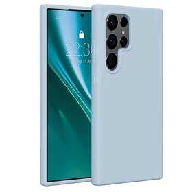Etteri silikona viedtālruņa apvalks Samsung Galaxy S24 Ultra gaiši zils