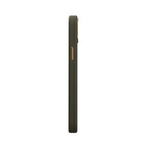 Moshi Napa vāciņš ierīcei iPhone 14 Plus, saderīgs ar MagSafe, no vegānās ādas, “Juniper Green” krāsā