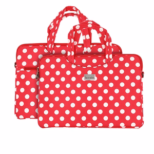Wonder Briefcase Laptop 17 inches red polka-dot