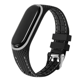 Elastomēra siksniņa LIFESTYLE XIAOMI Mi Band 7 melns (03)