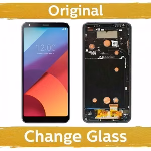 LCD displejs saderīgs ar LG H870 G6 melns ar rāmi (atjaunots: Ķīna)