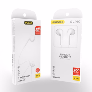 Dudao vadu austiņas mini jack 3.5mm baltas (X10S white)