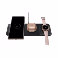 Bezvadu lādētājs Samsung "Trio" EP-P6300TWEGEU Balts 25W (ar lādētājs un kabelis) / 100% Genuine /