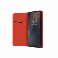 SMART PRO grāmatas tipa ādas viedtālruņa apvalks XIAOMI Redmi 14C bordo