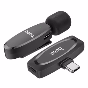 HOCO L-15 Wireless Lavalier Microphone, USB Type-C
