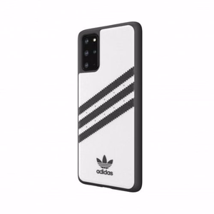 Adidas PU formētais viedtālruņa apvalks Samsung Galaxy S20+ - balts un melns