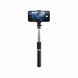 Crong SelfieGo Lite kompakta Bluetooth pašbildes nūja un statīvs, melna