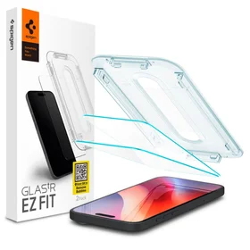 Spigen Glas.tR EZ Fit rūdītais aizsargstikls iPhone 15 / 16 – 2 gab.
