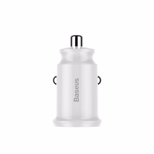 Baseus automašīnas lādētājs Grain 2x USB 3,1A balts