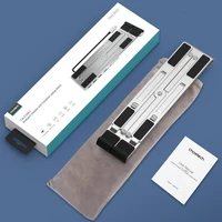 Choetech statīvs daudzfunkcionāla stacija klēpjdatoram PD / USB-C HDMI (4K / 30Hz) / 2xUSB-A / 1xUSB-C / 1xSD / 1xTF melns (HUB-M43)