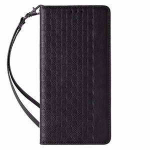 Magnet Strap Case для Samsung Galaxy S23+ флип-кошелёк мини-ремешок подставка чёрный
