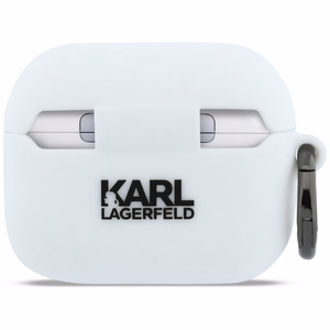 Karl Lagerfeld Silicone Karl Head 3D maciņš AirPods Pro 3 balts