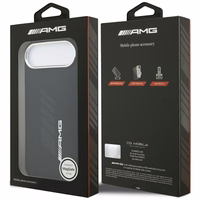 AMG silikona lielo rombu magnētiskais viedtālruņa apvalks iPhone Air - melns